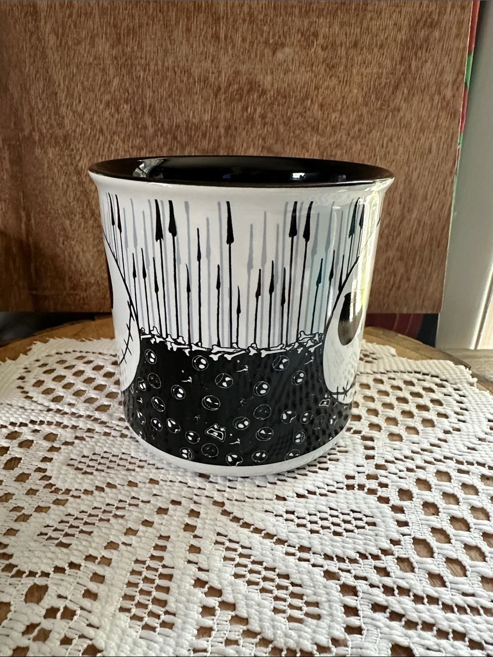 Disney Jack Skellington Black and White Ceramic Mug